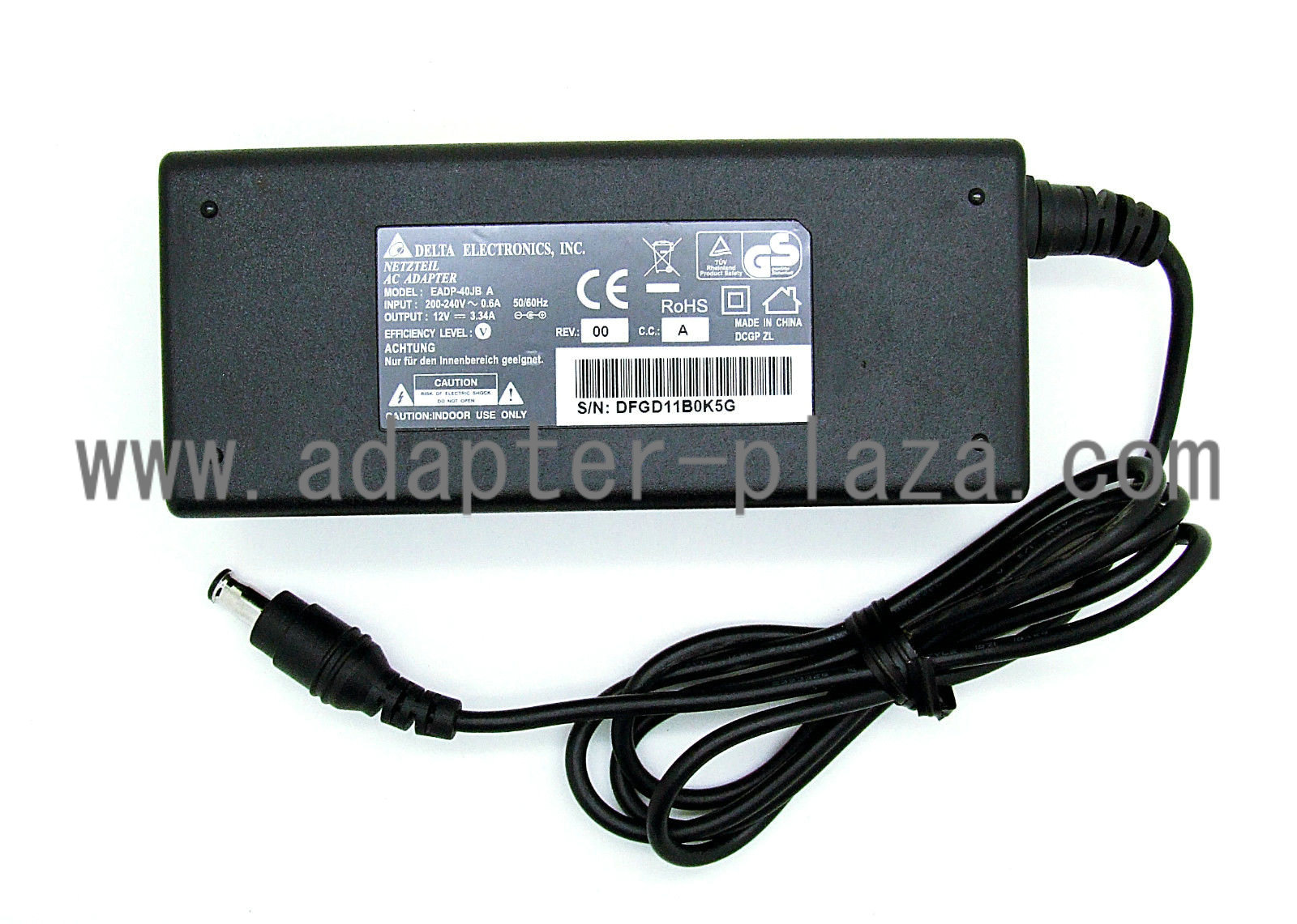 New DELTA ELECTRONICS,INC EADP-40JB A AC-DC Adaptor 12V 3.34A Power Supply